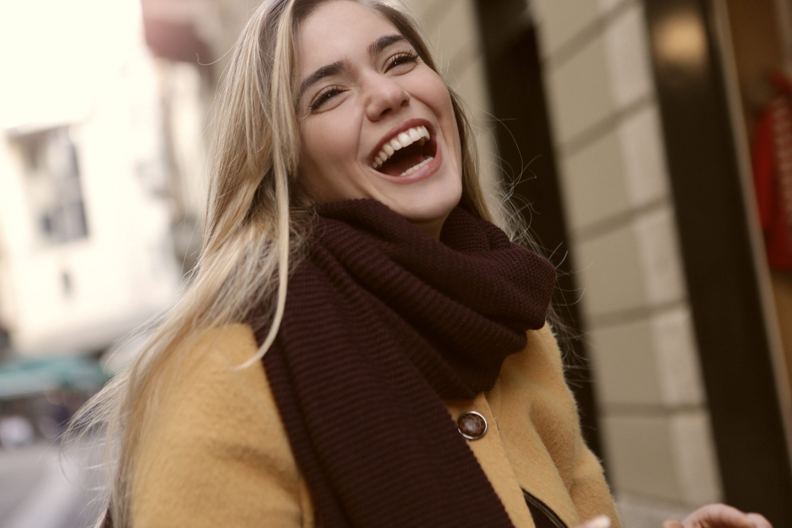 post-laughing
